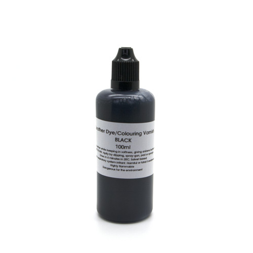 Black leather dye - dye, for