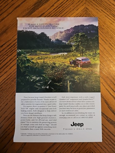 Vintage jeep magazine print - vintage,