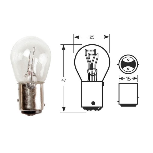 Stop and tail light bulb - stop,