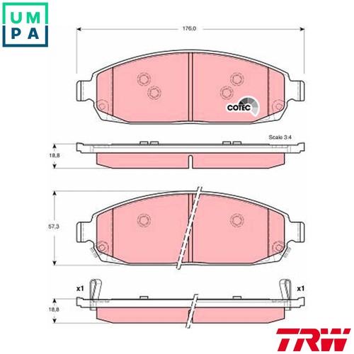 Brake pad set disc - pad,