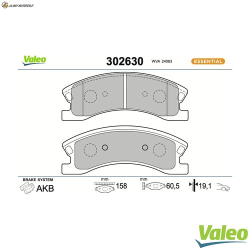 Brake pad set - pad,