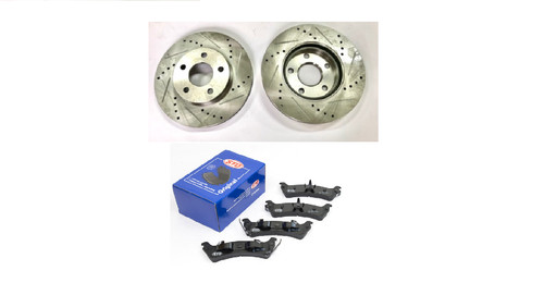 Drilled brake discs - +,