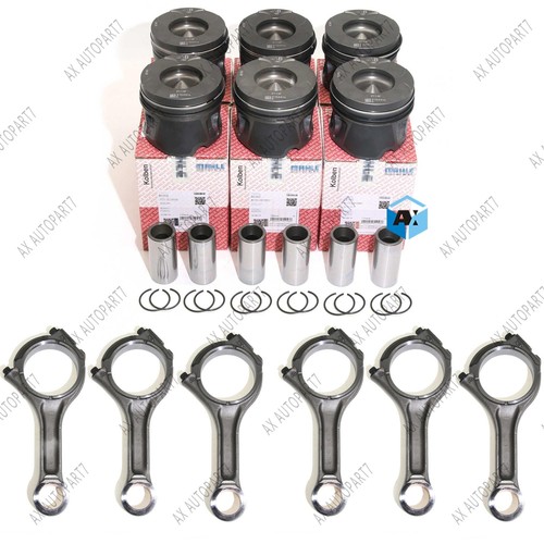 Con rods pistons rings kit - &,