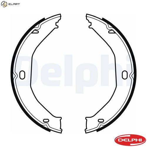 Brake shoe set ls2078 - for, jeep