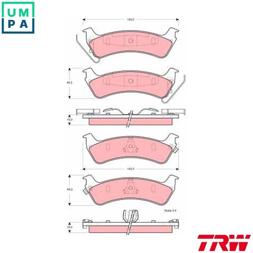 Brake pad set - brake,